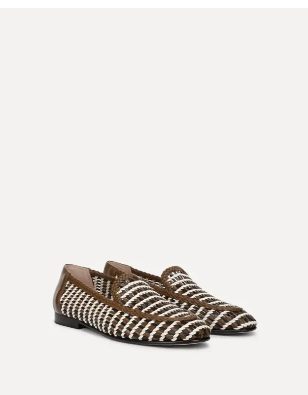 Prilla Woven Leather Loafers