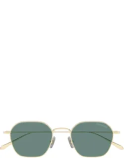 Gold Nib Metal Geometric Sunglass