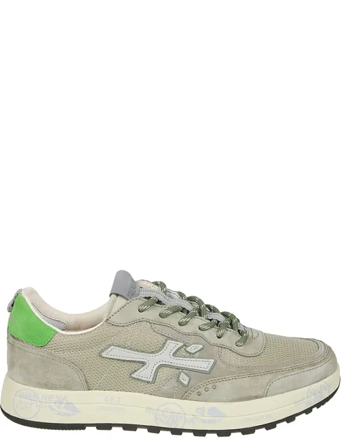 Suede-mesh Polyamide-blend Sneakers