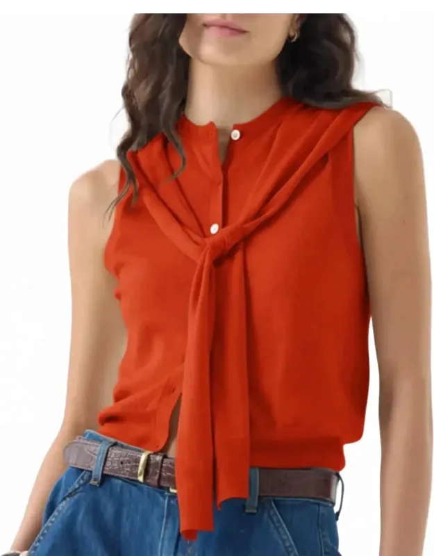 Sleeveless Cardigan Vest