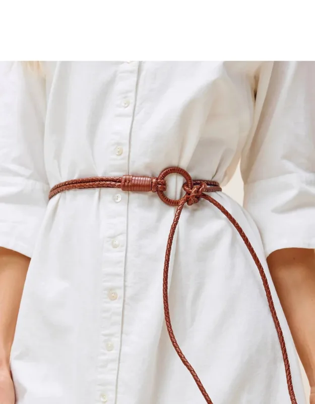 Loop Woven Leather Belt