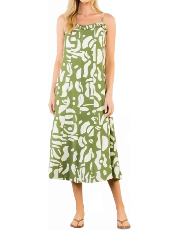 Marilynn Thin Strap Printed Mini Dress