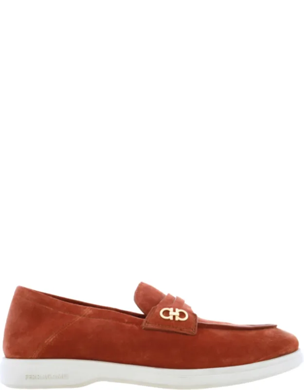 Suede Gancini Loafers