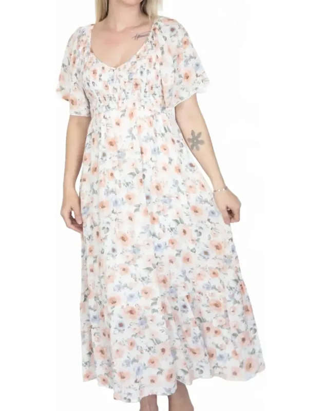 Blossom Breeze Floral Maxi Dress