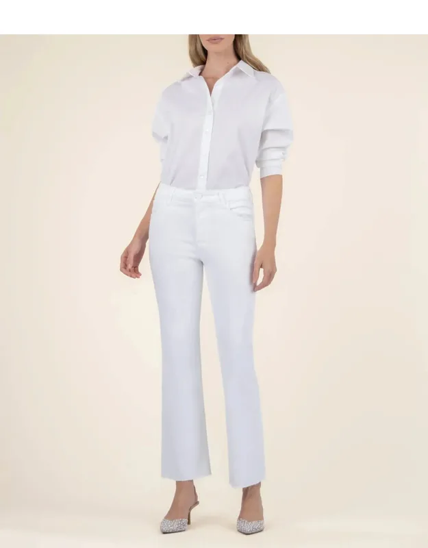 High Rise Ankle Flare Jeans