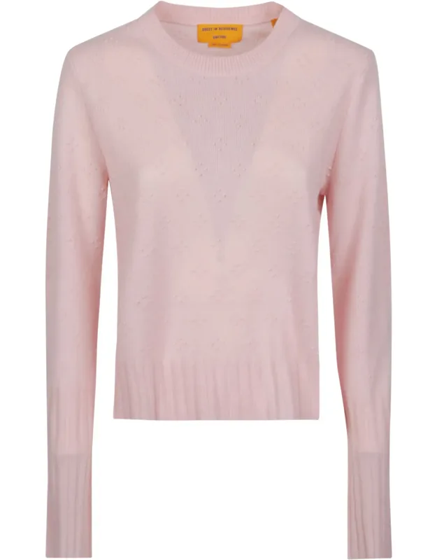 Textured Cashmere Round Sweater