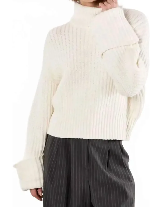 Chunky Knit Roll Neck Sweater