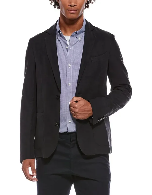 Linen-blend Blazer