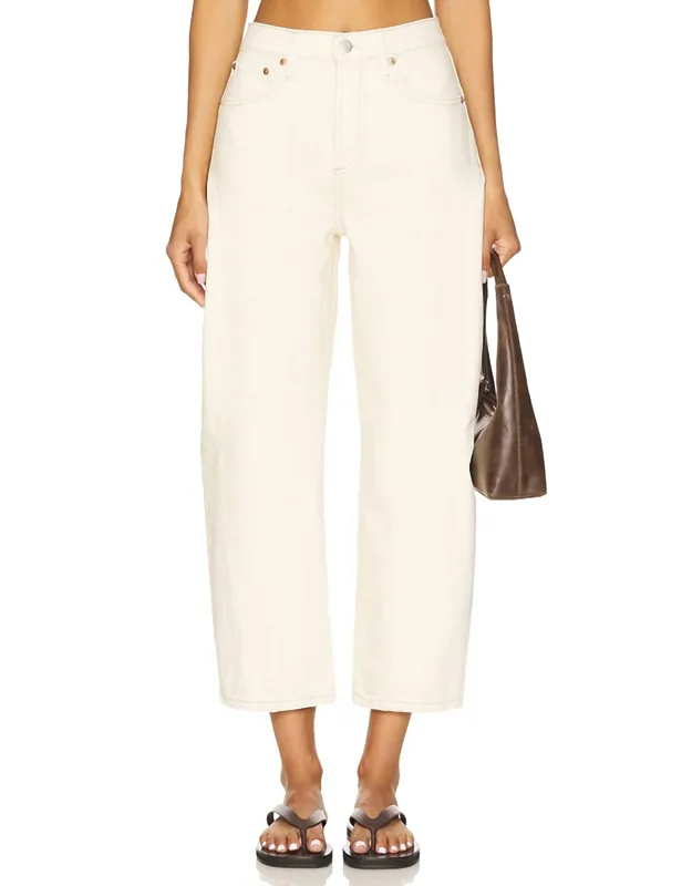 Rigid High Rise Arched Leg Jeans