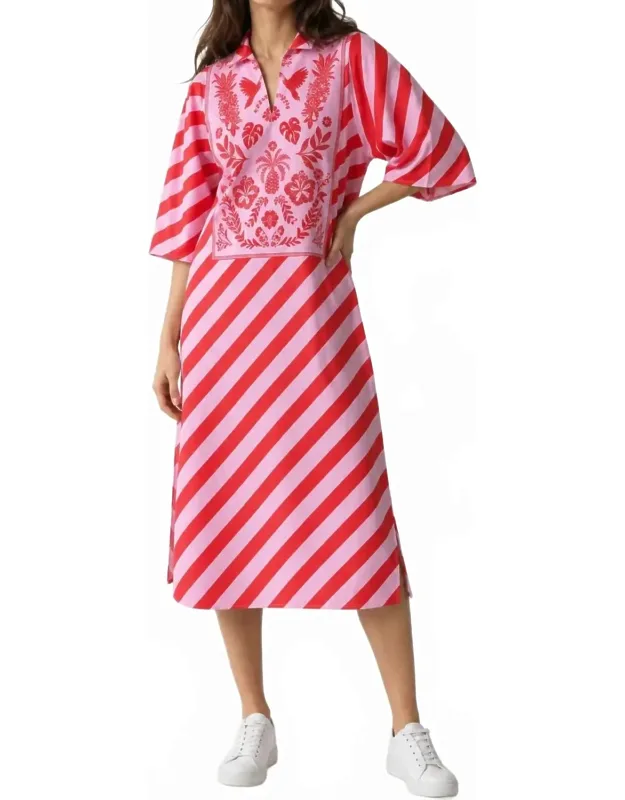 Sophia Midi Dress - Vintage Flair With Cowlneck And Three-quarter Sleeves