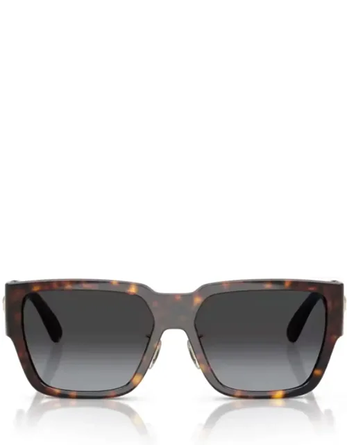 Havana Medusa Biggie Injected Square Sunglasses