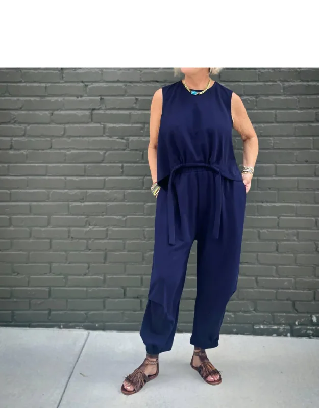 Sleeveless Top And Straight Pants Set
