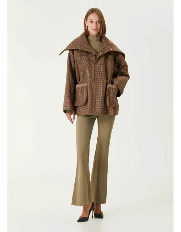 Wool & Cashmere Blend Puffer Coat