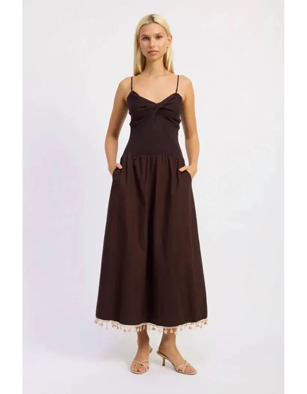 Mixed Media Maxi Dress