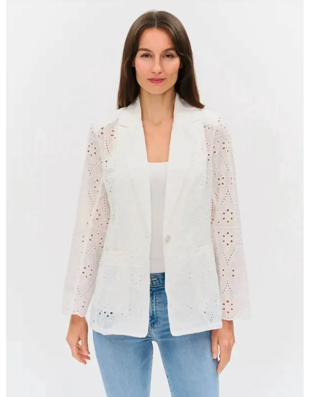 Eyelet Edit Blazer