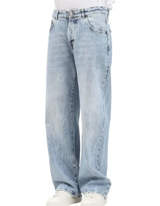Faded Relaxed-fit Cotton Jeans