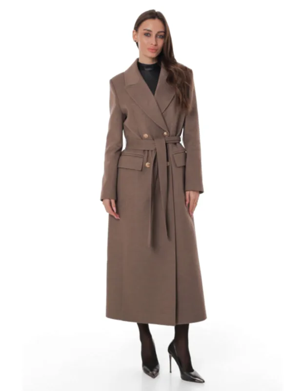 Tailored Cashmere Wool Coat