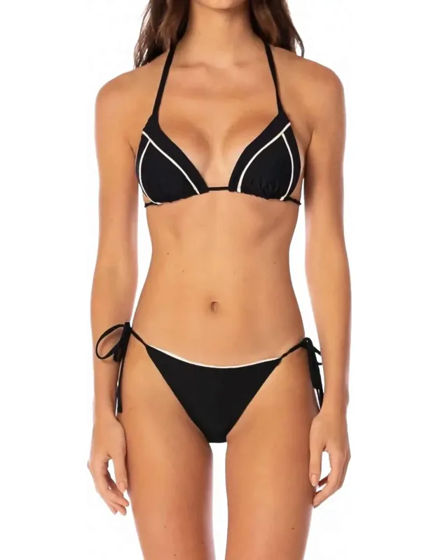 _balming Bikini Top With Adjustable Tie And Reversible Design_