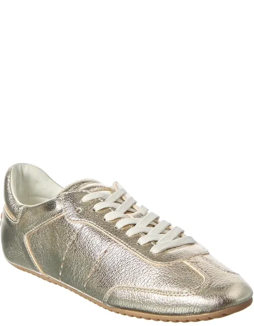 Laminated Metallic Leather Sneakers