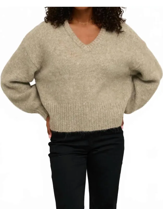 V-neck Casual Fit Pullover Sweater