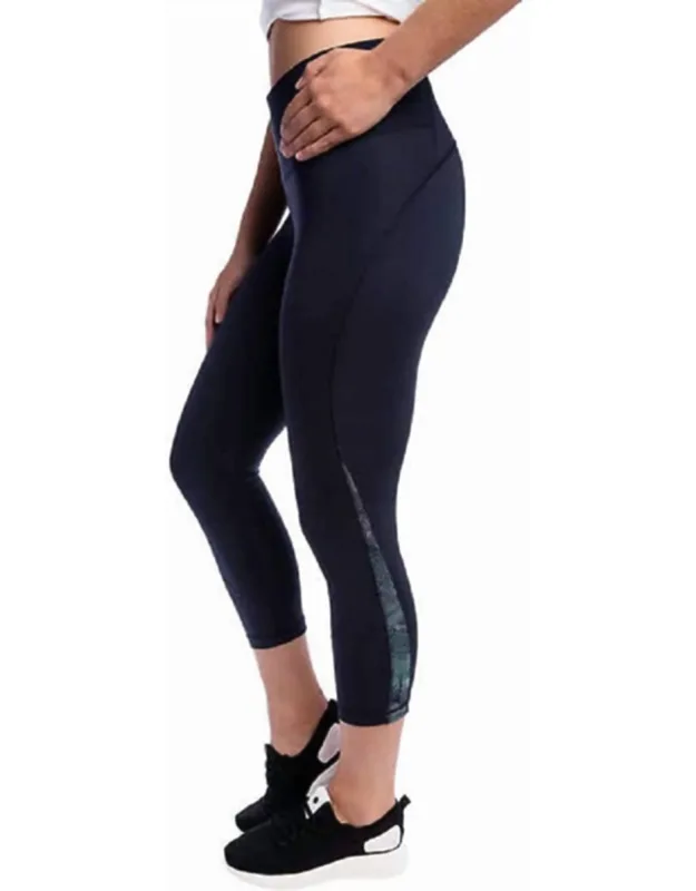 Reflective Crop Active Fitness Wear Leggings