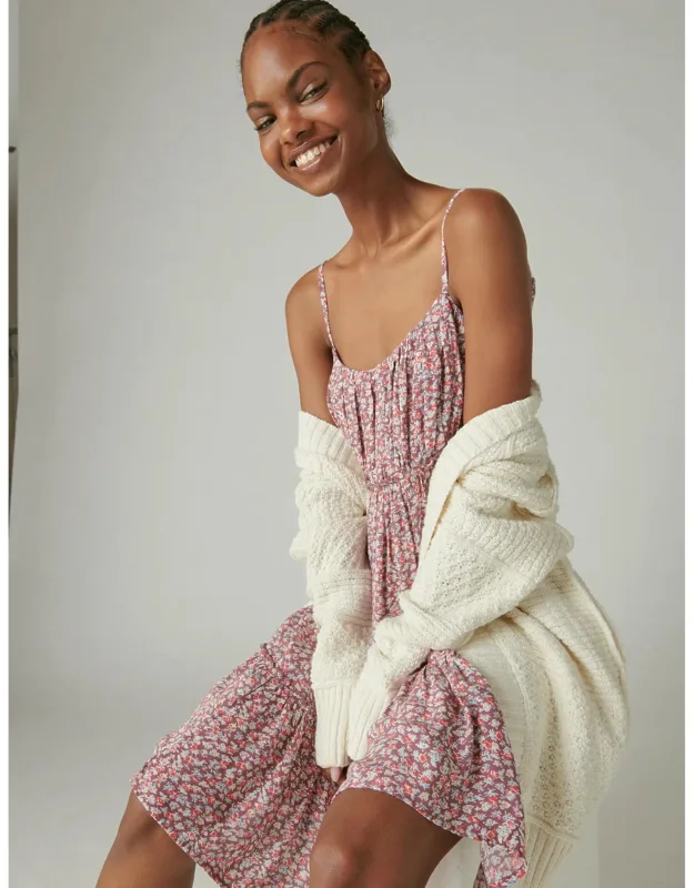 Tiered Floral Mini Dress