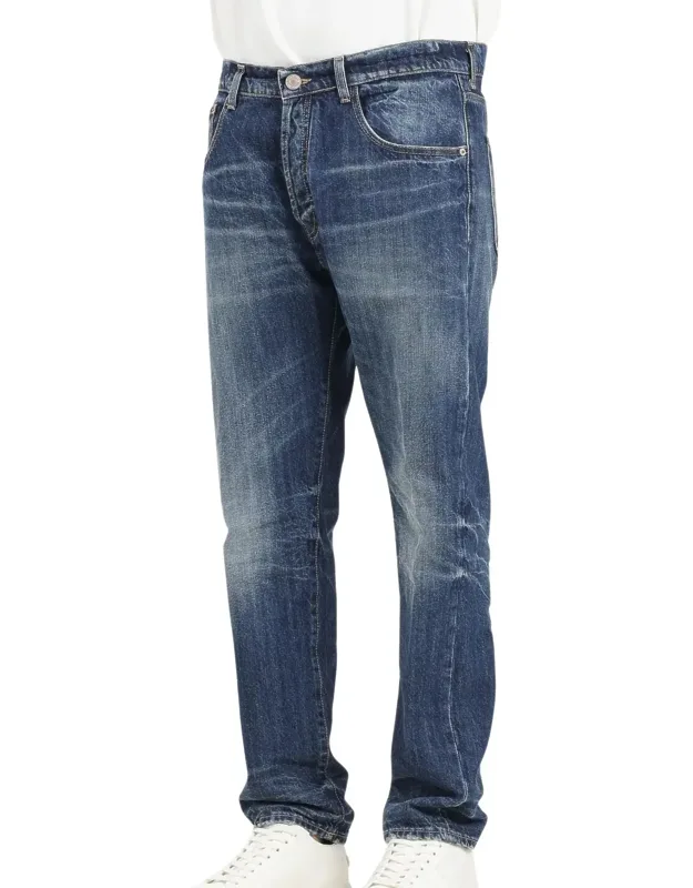 Straight-leg Cotton Jeans