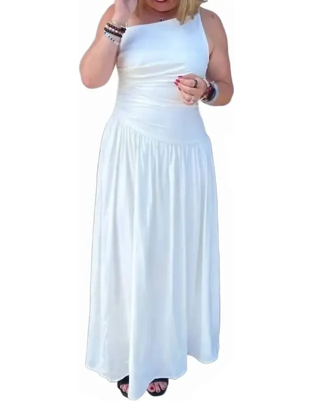 Heaven Sent Ruched Maxi Dress