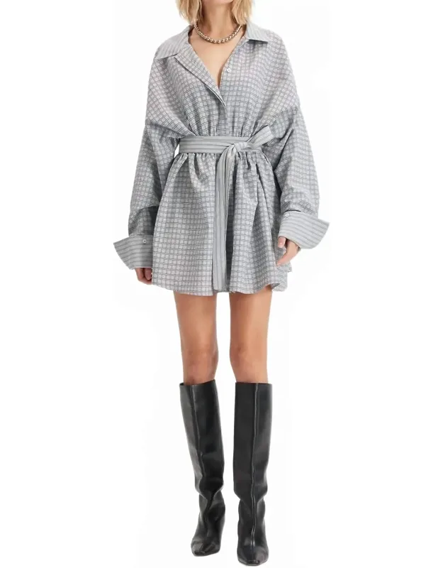 Echo Plaid Fit-and-flare Mini Dress