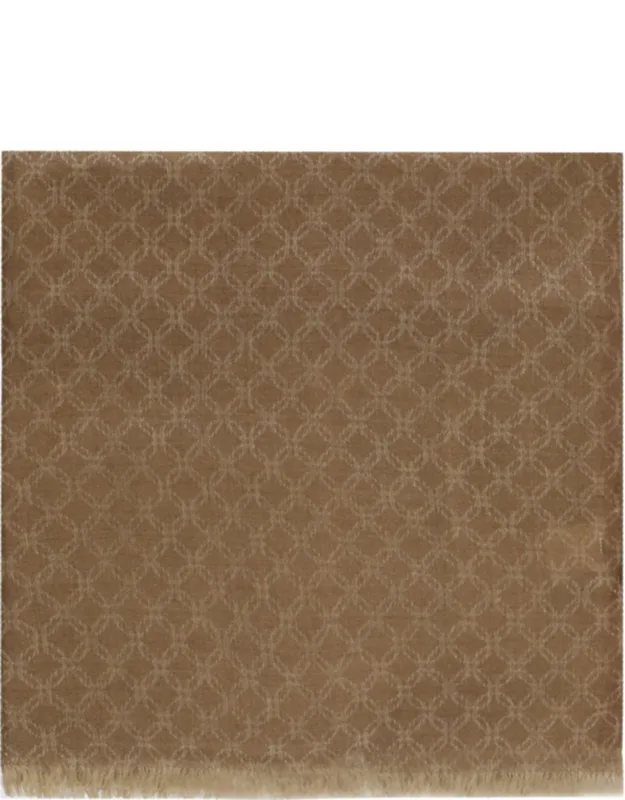 Wool-blend Geometric Scarf