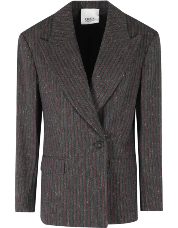 Fiore Double-breasted Wool-blend Blazer