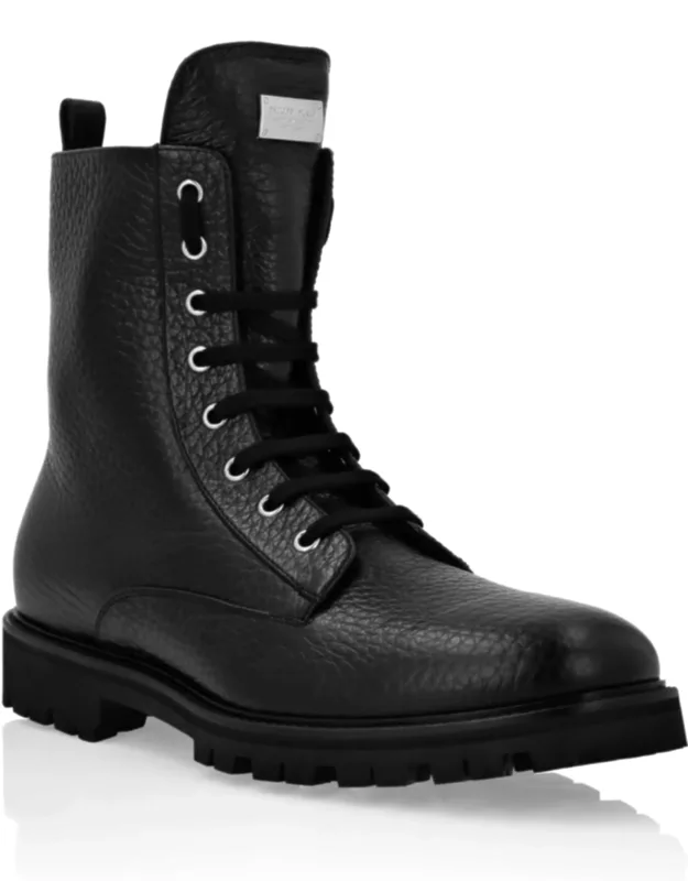 Leather Boots With Studs