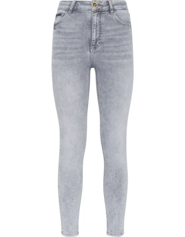 Skinny Trousers With Skull Design