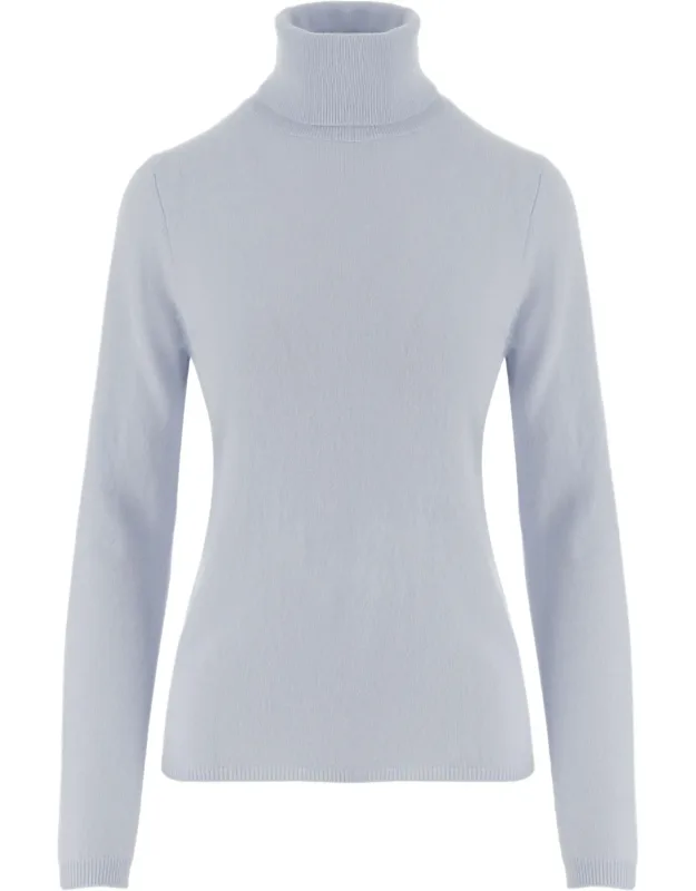 Ribbed Turtleneck Cashmere Sweater