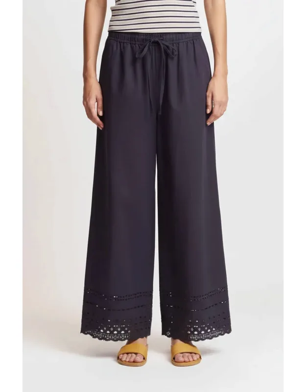 Eyelet Hem Snuggle Pants