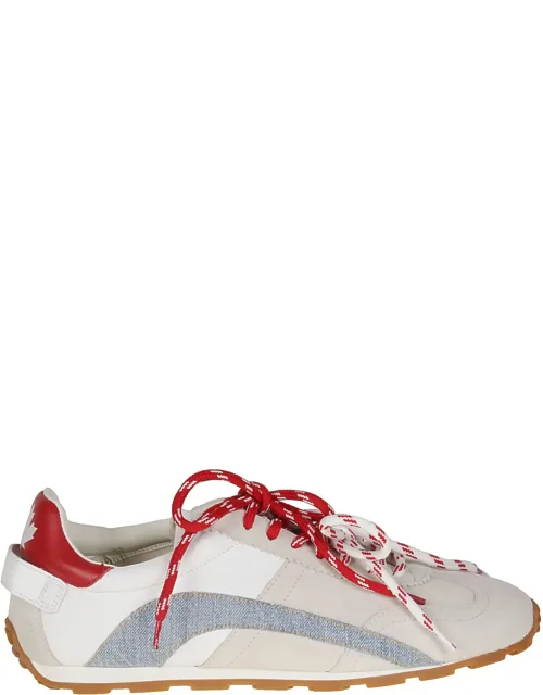 Calf Leather Lace-up Sneakers