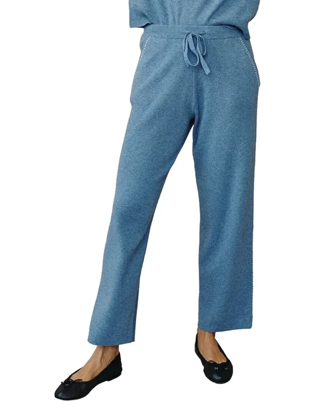 Cashmere & Wool-blend Straight Leg Sweatpants