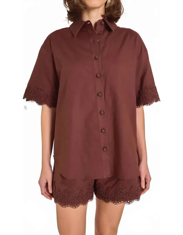 The Midnight Lace Linen Shirt