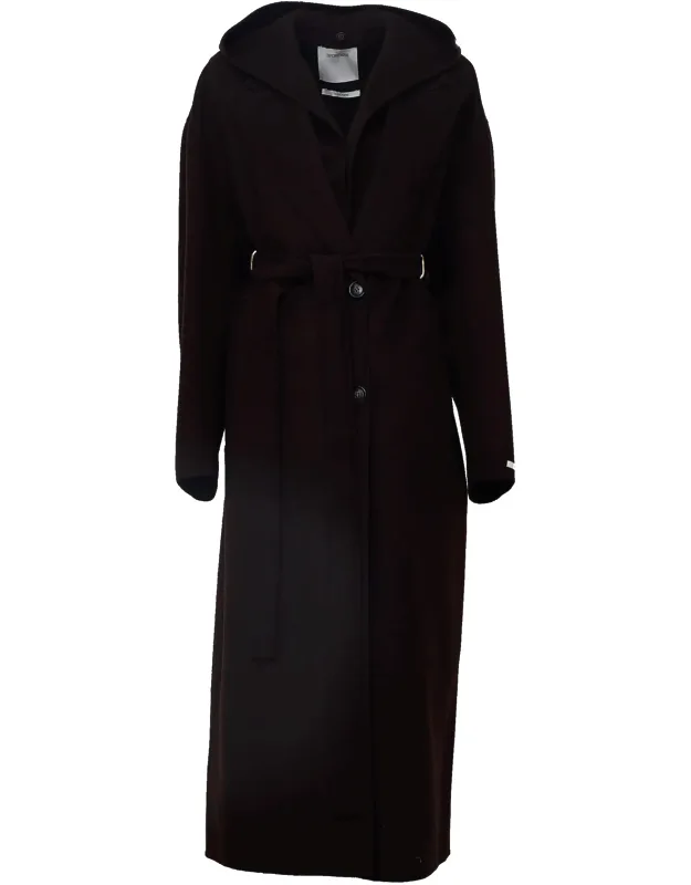 Olmo Long Overfit Wool Belted Coat