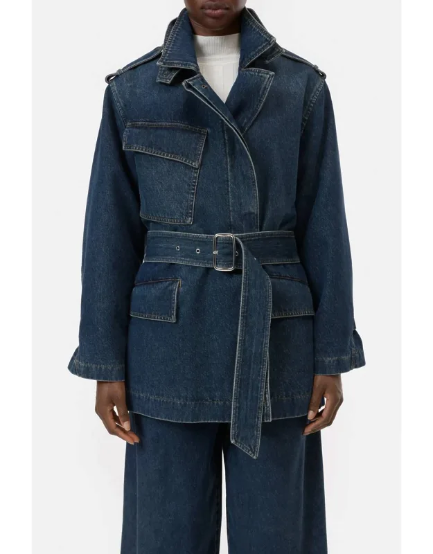 Denim Trench Coat