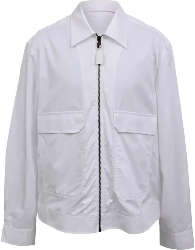 Lightweight Zip-up Shirt Jacket