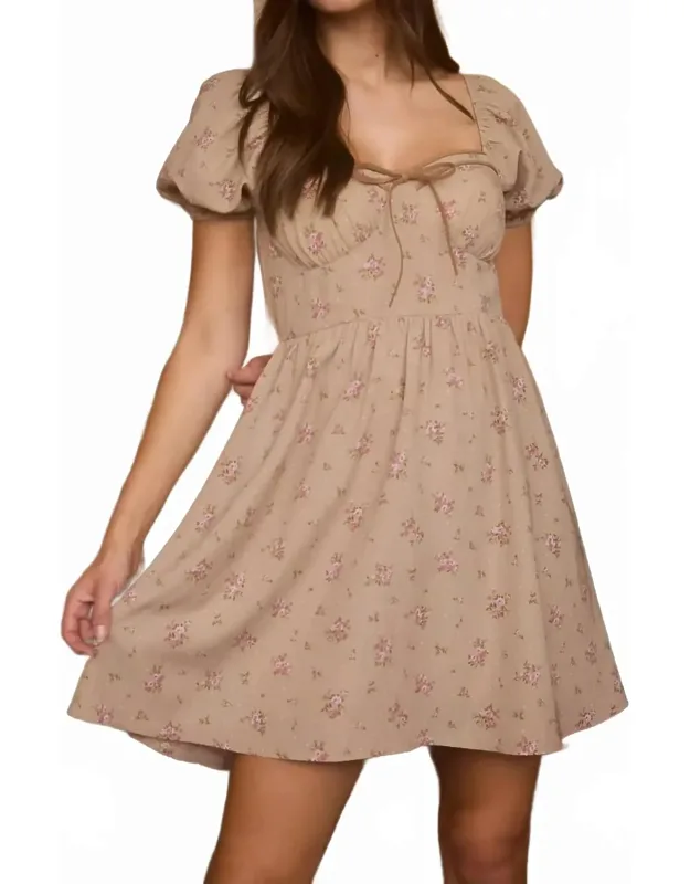 Floral Sweetheart Mini Dress