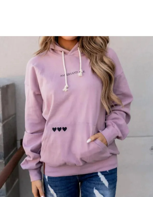 Hoodie With Pockets And Graphic Details