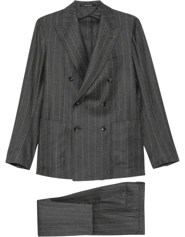 Pinstripe Double-breasted Suit