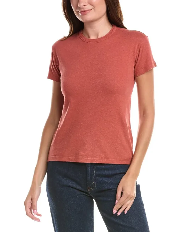 Linen-blend T-shirt