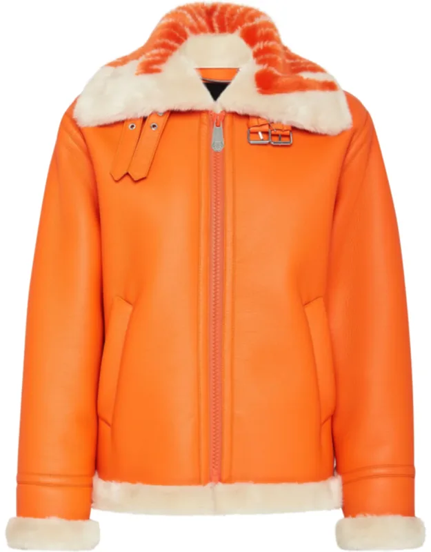 Eco Fur Aviator Coat