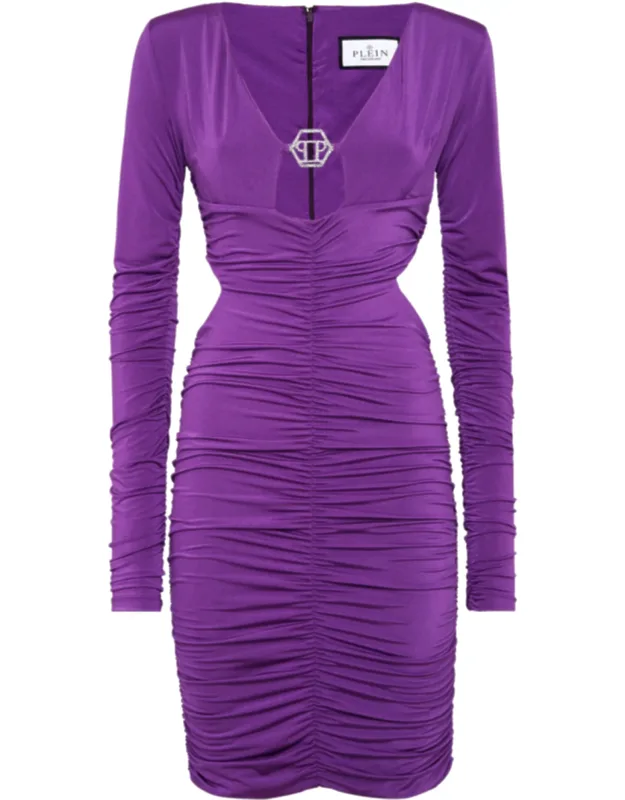 Crimped Mini Dress