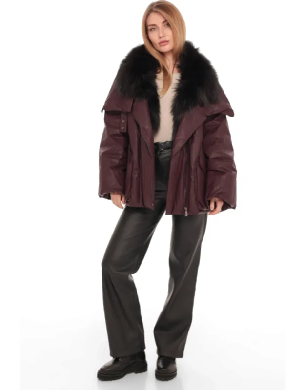 Eloise Genuine Fox Fur Down Coat
