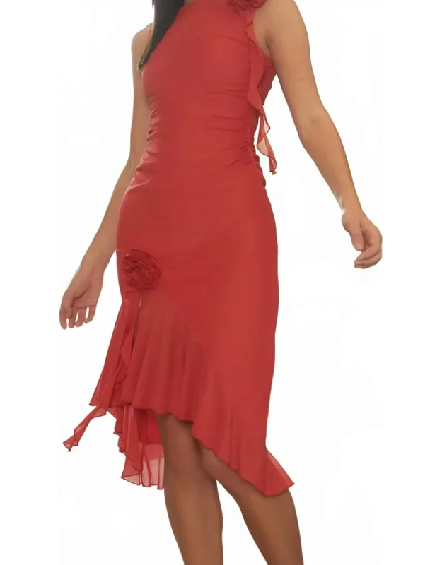 Ruffle Midi Dress