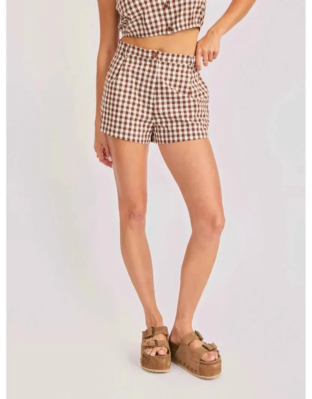 Gingham Shorts